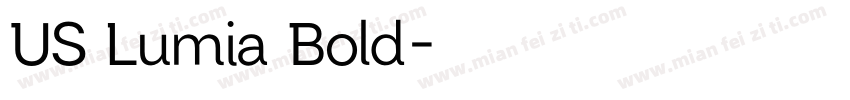 US Lumia Bold字体转换